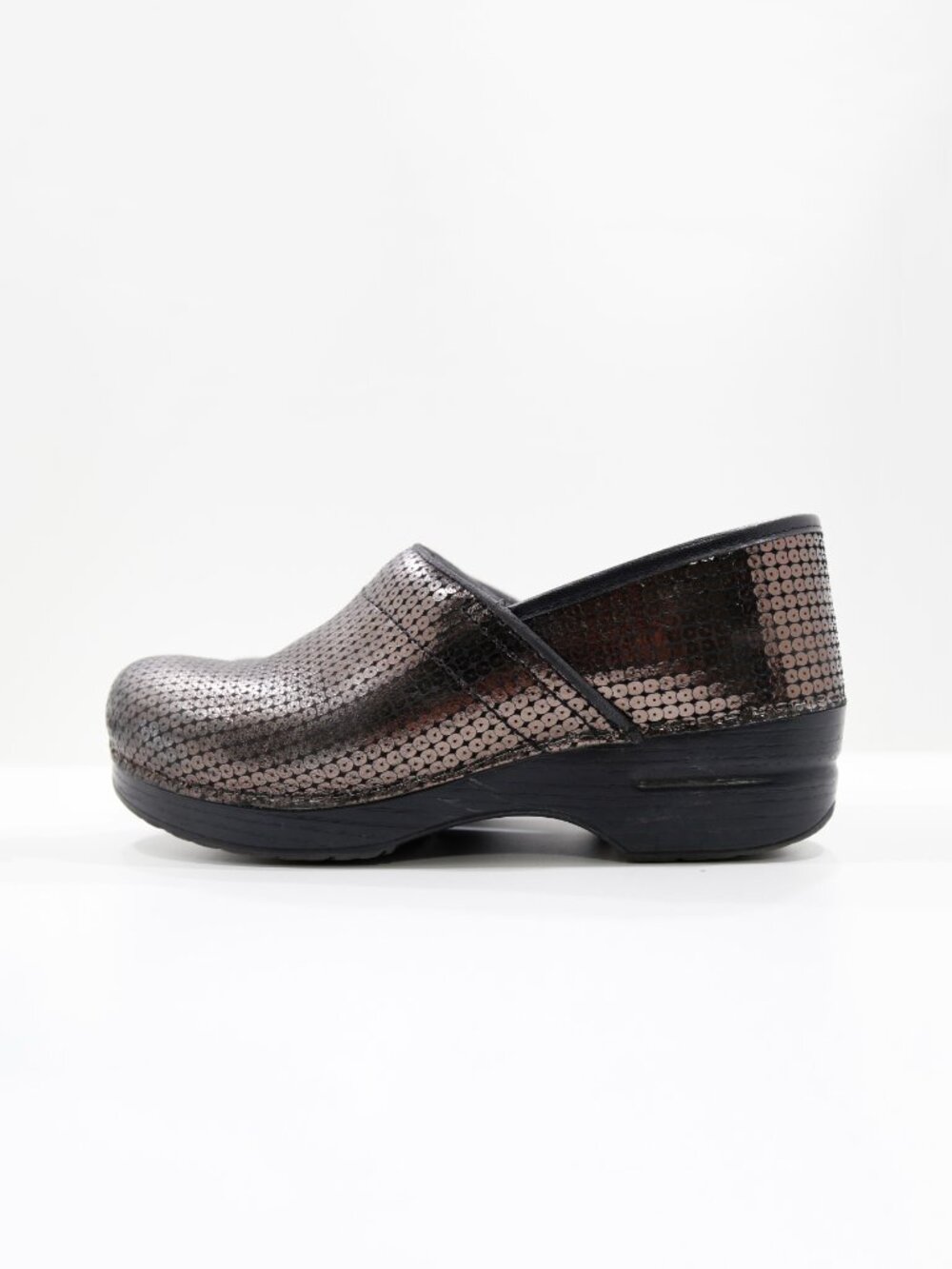 Dansko Professional Brown Metallic Slip Resistant Work Clogs - 9.5/EU 40. Scuffs